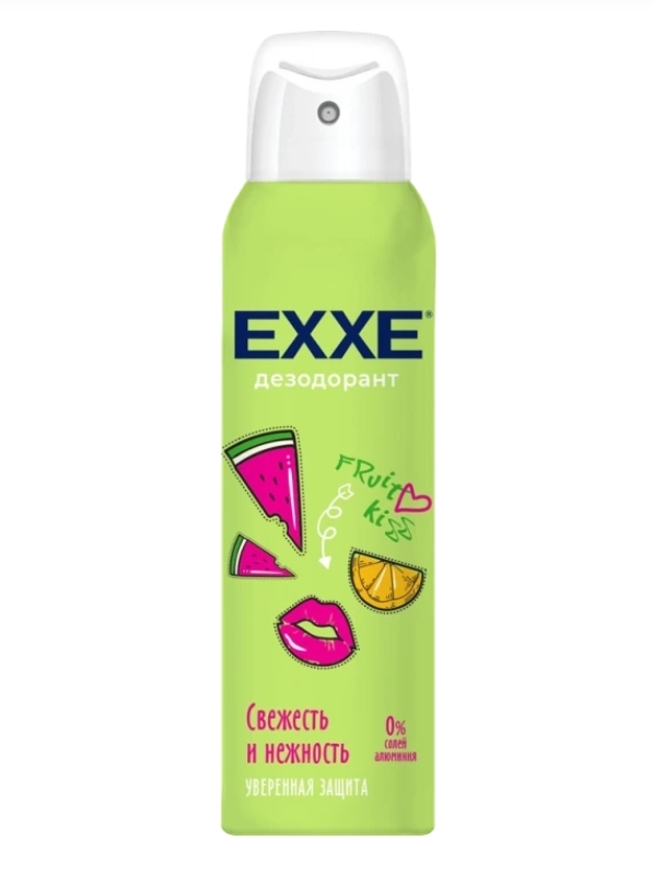 Дезодорант-спрей женский EXXE Fruit kiss Свежесть и нежность, 150мл
