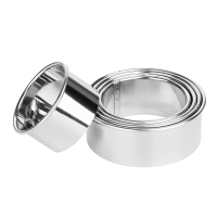 SATOSHI Набор форм для печенья/салатов/десертов 5 предметов, 5,2-6-6,8-7,6-8,5х3 см, нержавеющая сталь