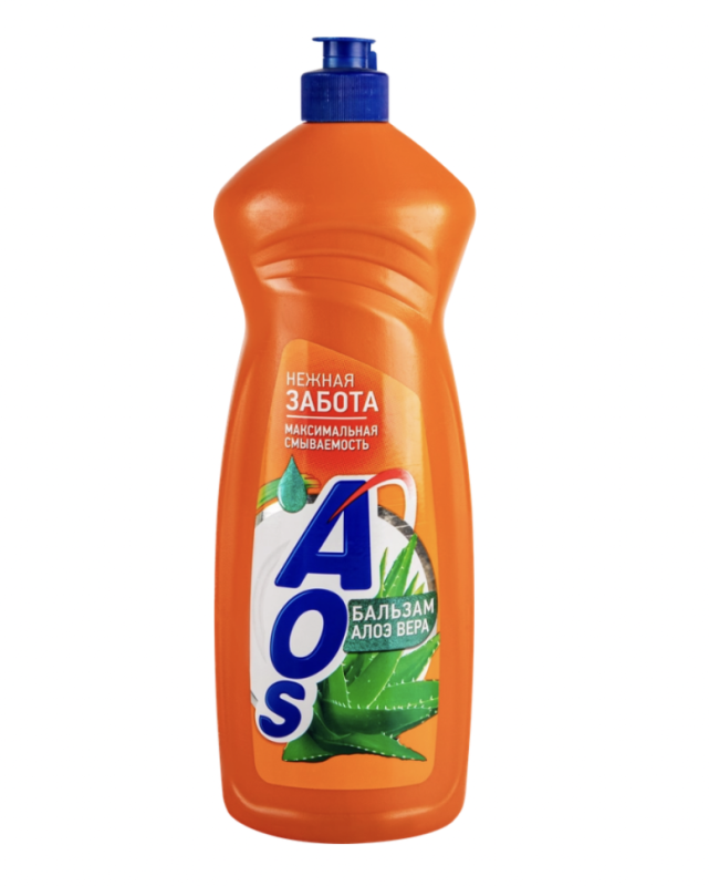 Жидкое средство для посуды AOS Алоэ вера, 900г