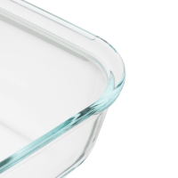 SATOSHI Форма для запекания жаропрочная квадратная, с ручками, стекло, 21,3x18,9x5см, 1,1л