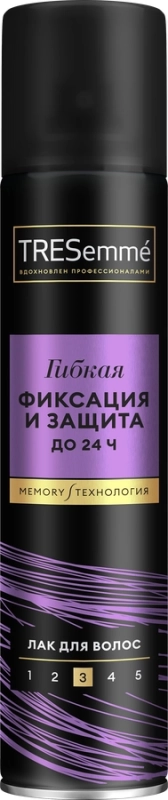 Лак для укладки волос TRESEMME гибкая фиксация и защита egl