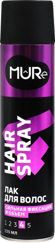 Лак для волос MURE Super Strong&Volume сильная фиксация 4