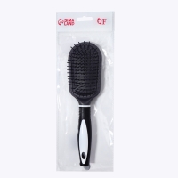 Расчёска массажная, 6,7 &times; 24 см, цвет чёрный/белый