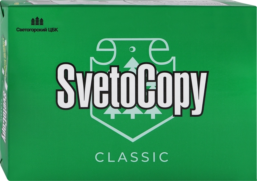 Бумага для офисной техники SVETOCOPY A4 80г/м2, 500 листов