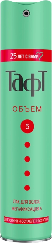 Лак для волос Taft Volume, мегафиксация