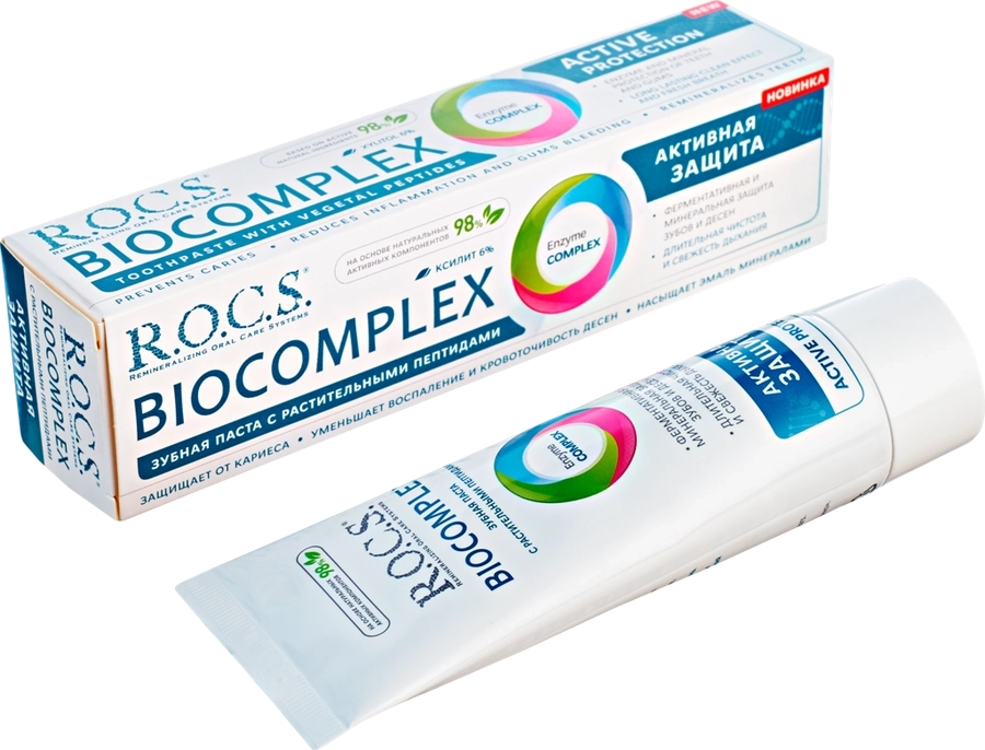 Зубная паста R.O.C.S. Biocomplex Активная защита