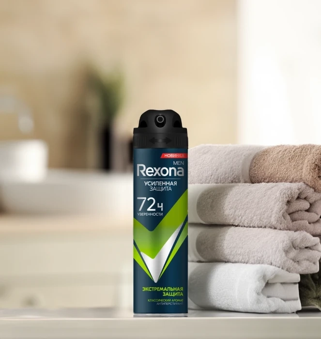 Антиперспирант-спрей мужской REXONA Men Экстремальная защита, классический аромат, 150мл