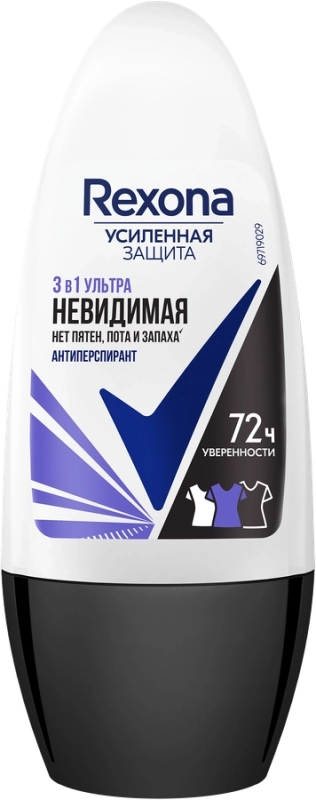 Роликовый антиперспирант для женщин REXONA Ультраневидимый