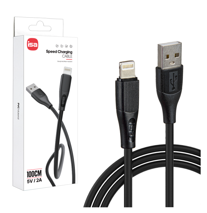Кабель USB Lightning 1m 5V
