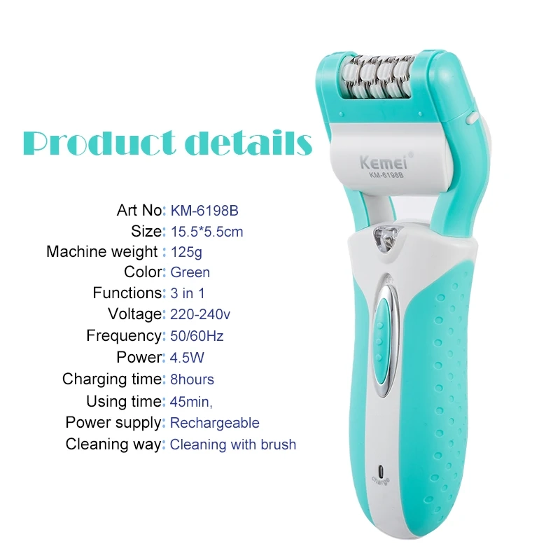 Эпилятор 3в1 Kemei KM-6198B