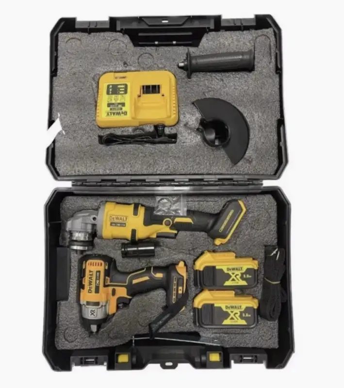 Набор инструментов Гайковерт + Болгарка (2 АКБ)