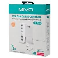 Сетевое зарядное устройство MIVO MP-750Q 75w