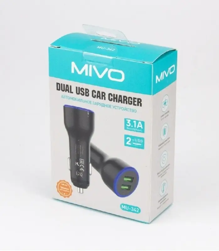 Автомобильное зарядное устройство MIVO MU-342