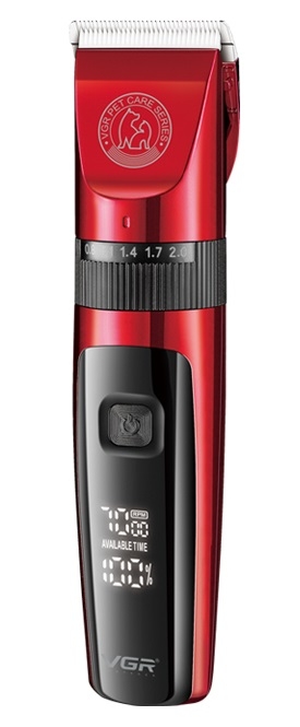 Машинка для стрижки животных VGR V-240 Красная
