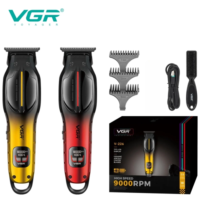Триммер для стрижки волос VGR V-226 Красный