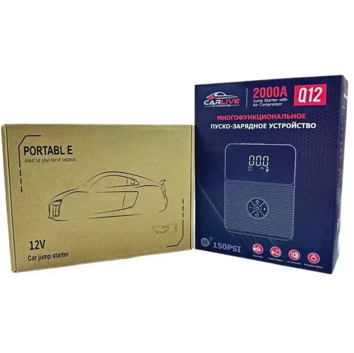 Пуско-зарядное устройство CARLIVE Q12 2000A с компрессором