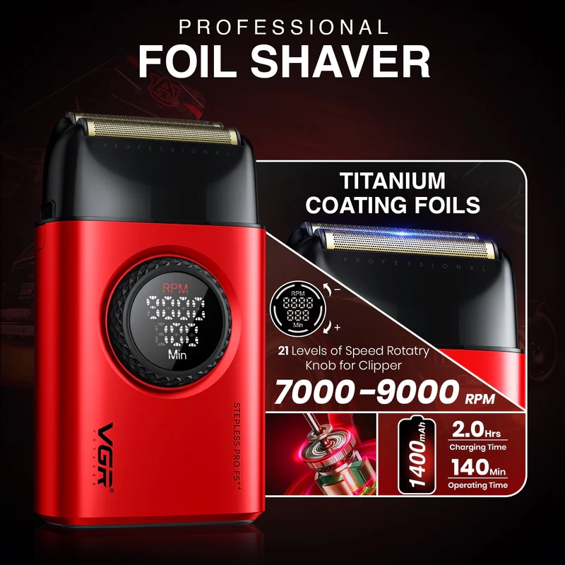 Набор для стрижки волос 2в1 VGR V-977 & V-377 Красный