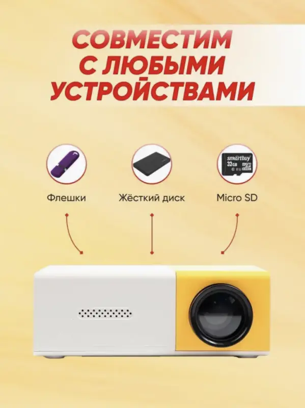 Мини проектор Unic YG-300