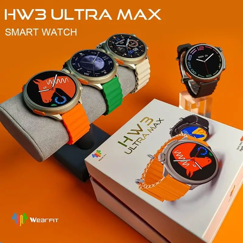 Смарт часы HW3 ULTRA MAX Оранжевые