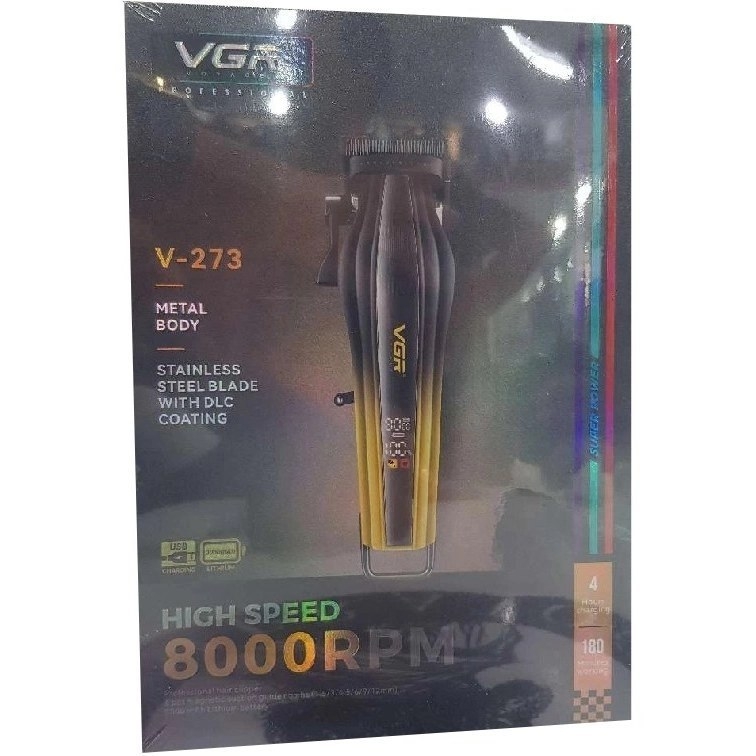 Машинка для стрижки волос VGR V-273 Зеленая