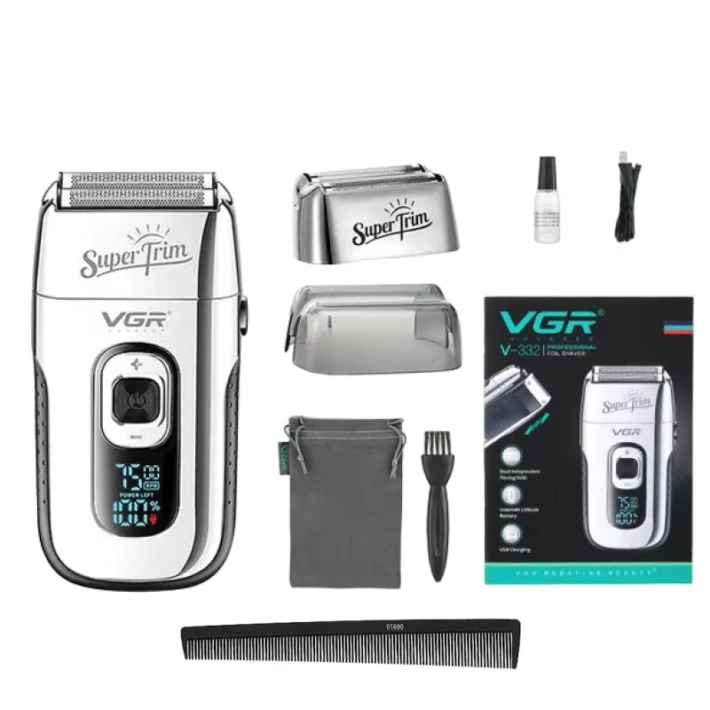 Электрическая бритва Шейвер VGR V-332 Серебро