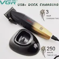 Машинка для стрижки волос VGR V-003 Золотая