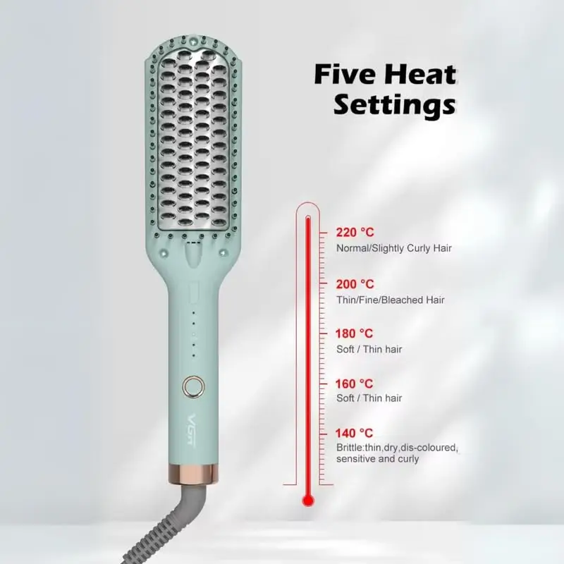 Расческа Щетка Фен VGR V-592 Зеленая