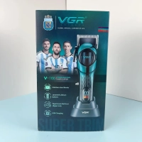 Машинка для стрижки волос VGR V-166 Зеленая