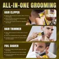 Набор для стрижки волос 3в1 VGR V-694 Желтый