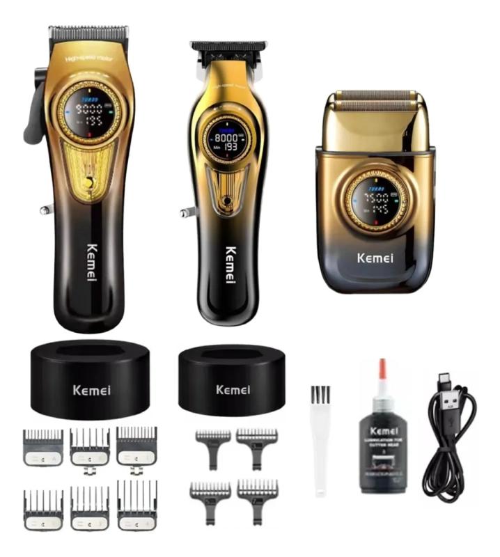 Набор для стрижки волос 3в1 Kemei KM-8557