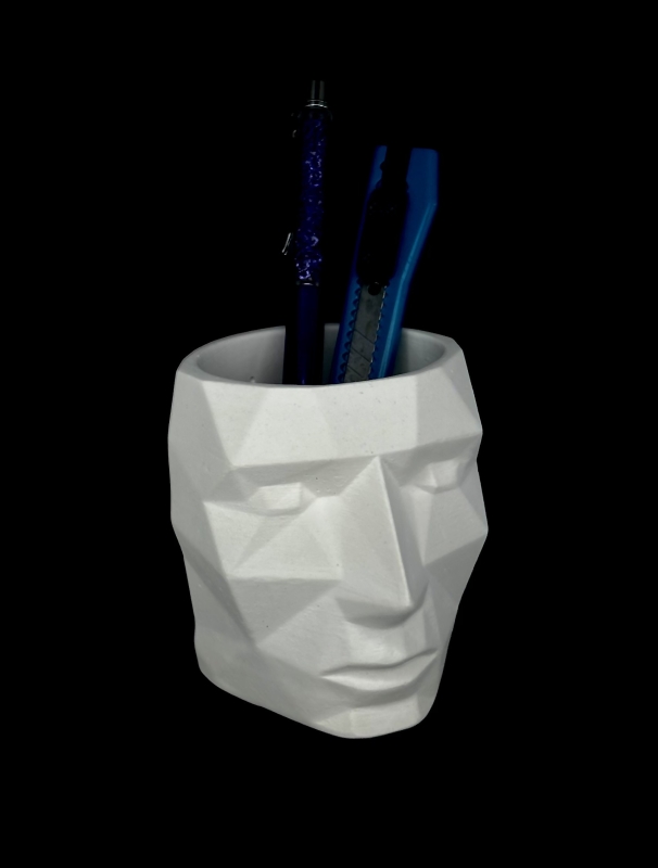 Кашпо Органайзер Геометрическая голова