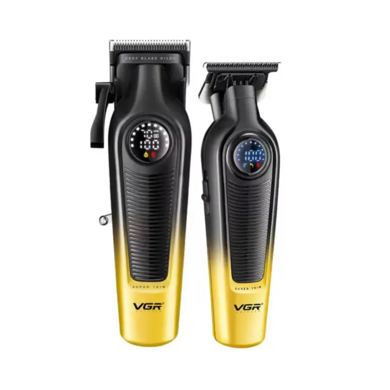 Набор для стрижки волос 2в1 VGR V-196&996 Желтый