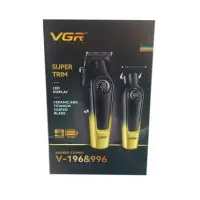 Набор для стрижки волос 2в1 VGR V-196&996 Желтый