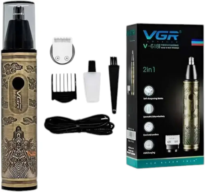 Триммер для стрижки волос 2в1 VGR V-618
