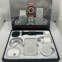 Смарт Набор 6в1 Наушники+Часы Черный