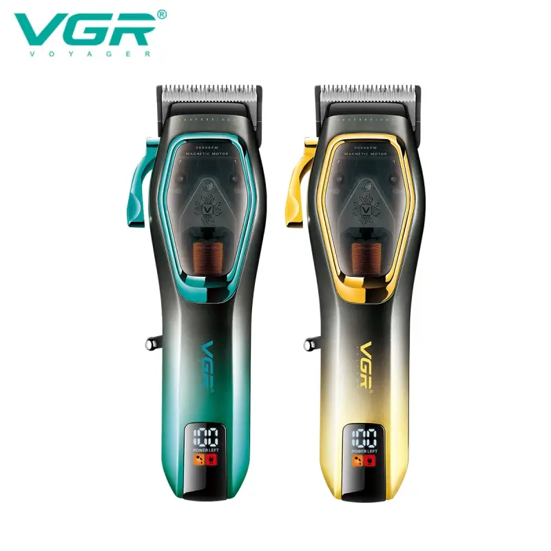 Машинка для стрижки волос VGR V-674 Зеленая