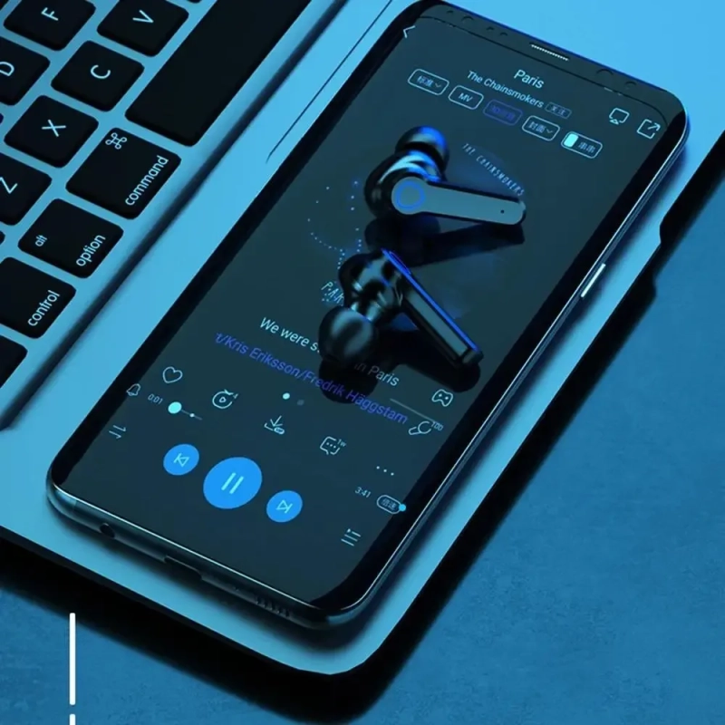 Наушники беспроводные M19 (с фонариком) Наушники беспроводные M19 (с фонариком)