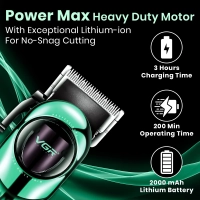 Машинка для стрижки волос VGR V-166 Зеленая