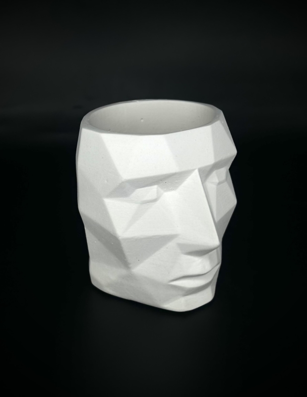 Кашпо Органайзер Геометрическая голова