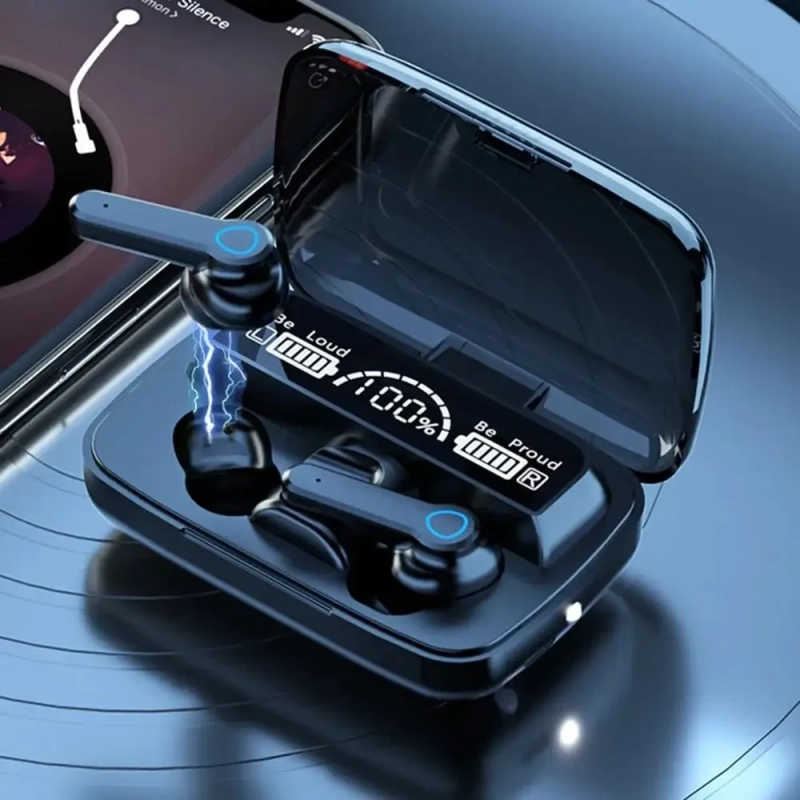 Наушники беспроводные M19 (с фонариком) Наушники беспроводные M19 (с фонариком)