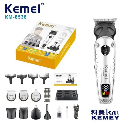 Триммер для стрижки волос 8в1 Kemei KM-8538