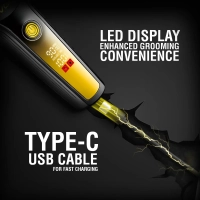 Машинка для стрижки волос VGR V-195 Желтая