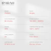 Плойка Выпрямитель IPARAH P-118P