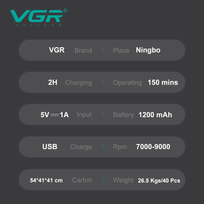 Электрическая бритва Шейвер VGR V-308 Золотой