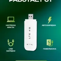 Модем портативный Wi-Fi 3в1 LTE 4G USB Белый