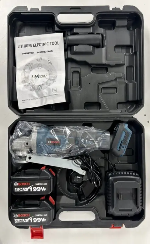 Болгарка УШМ 199v (2 АКБ)