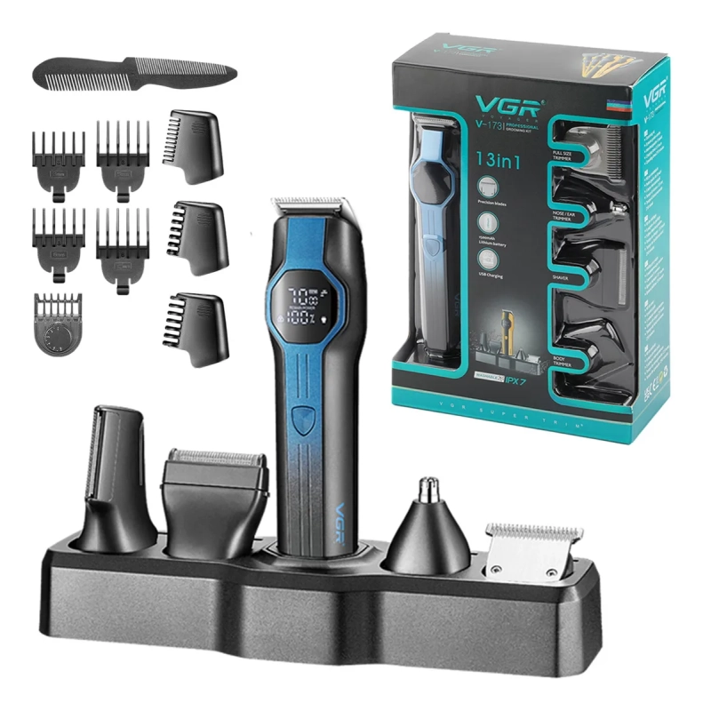 Триммер Набор 13в1 VGR V-173 Синий