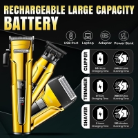 Набор для стрижки волос 3в1 VGR V-694 Желтый