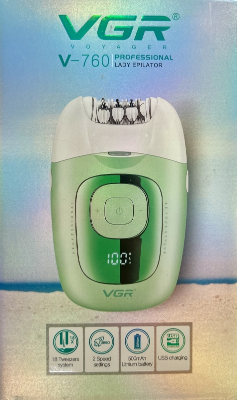 Эпилятор VGR V-760 Зеленый