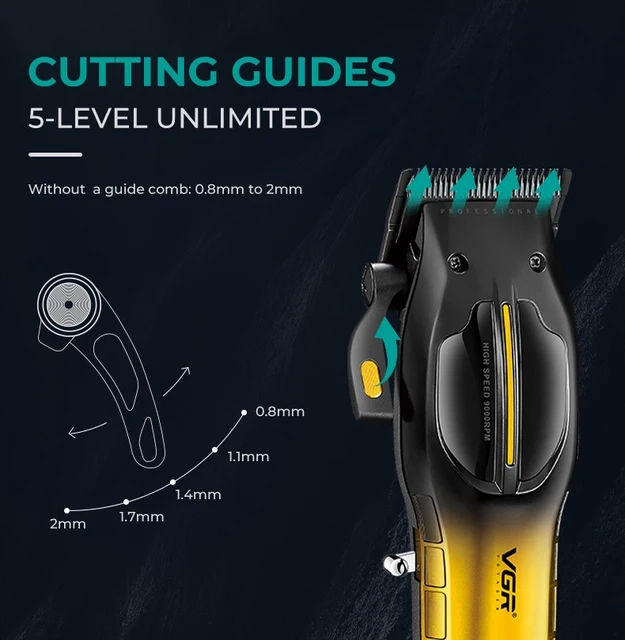 Машинка для стрижки волос VGR V-026 Красная